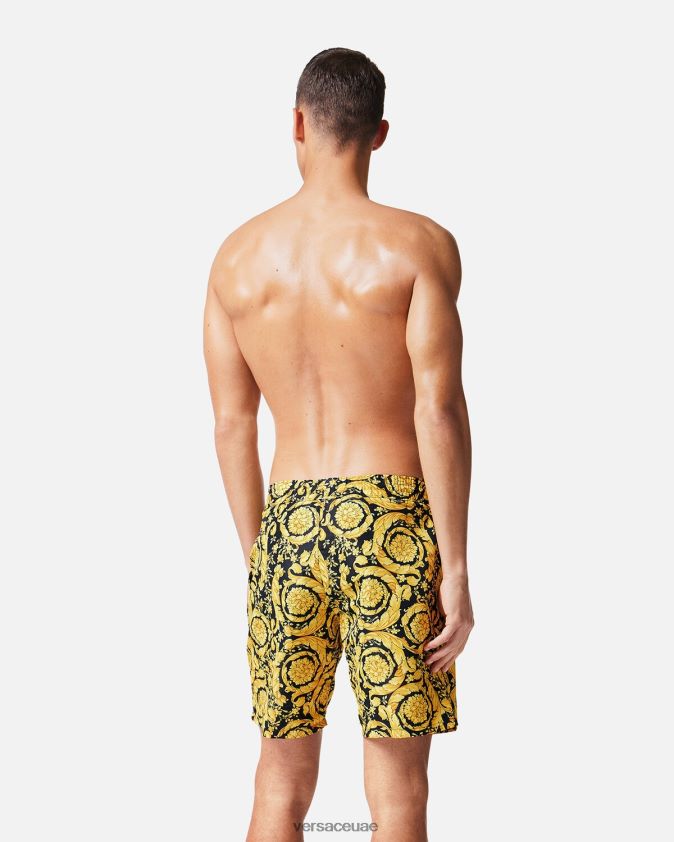 رجال شورت باروكو Versace مطبعة 0FVD2J1806 الملابس الداخلية وملابس البحر