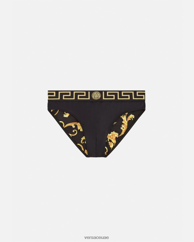رجال ملخصات السباحة الحدود اليونانية Versace أسود 0FVD2J1815 الملابس الداخلية وملابس البحر