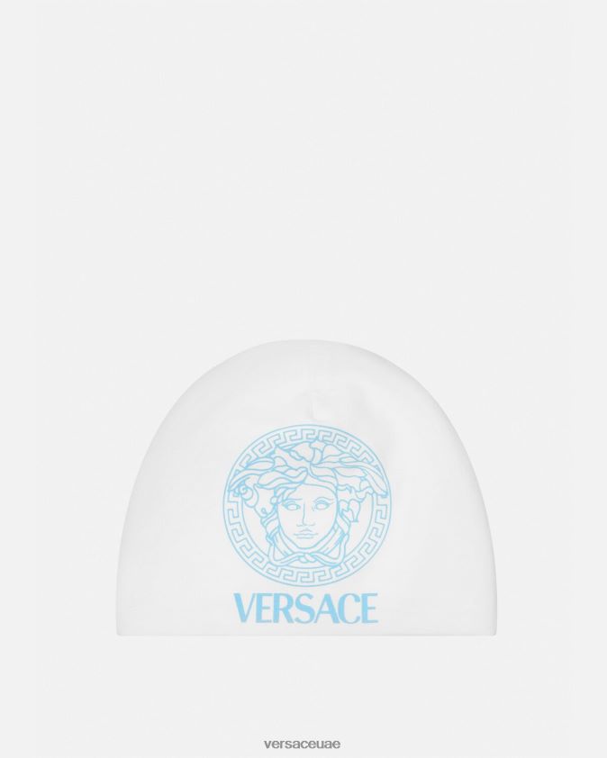 أطفال قبعة ميدوسا للأطفال Versace أزرق أبيض 0FVD2J1816 مُكَمِّلات