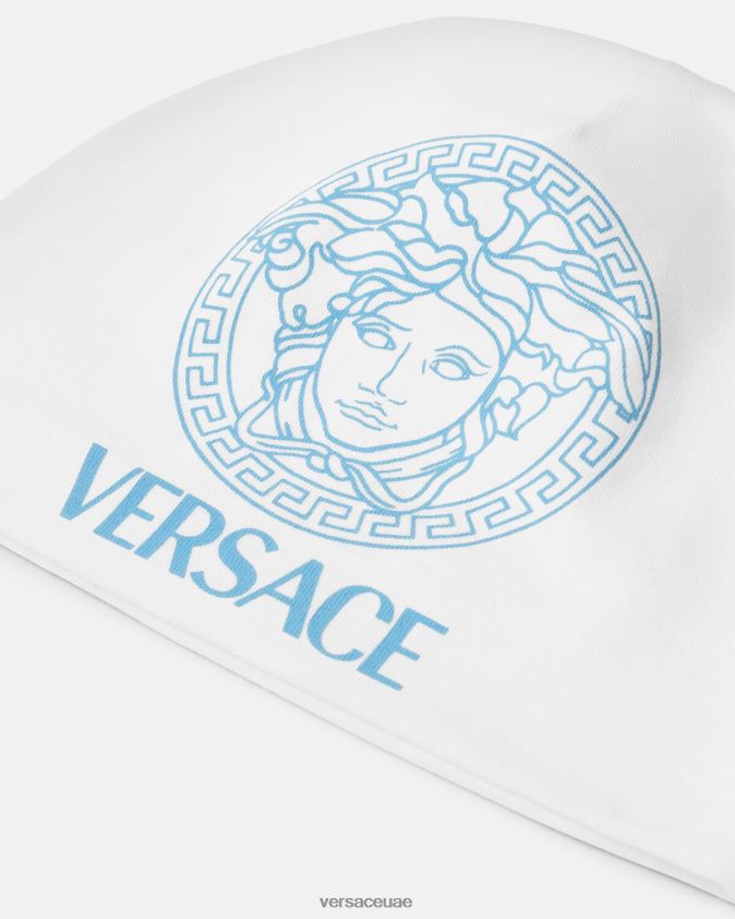 أطفال قبعة ميدوسا للأطفال Versace أزرق أبيض 0FVD2J1816 مُكَمِّلات