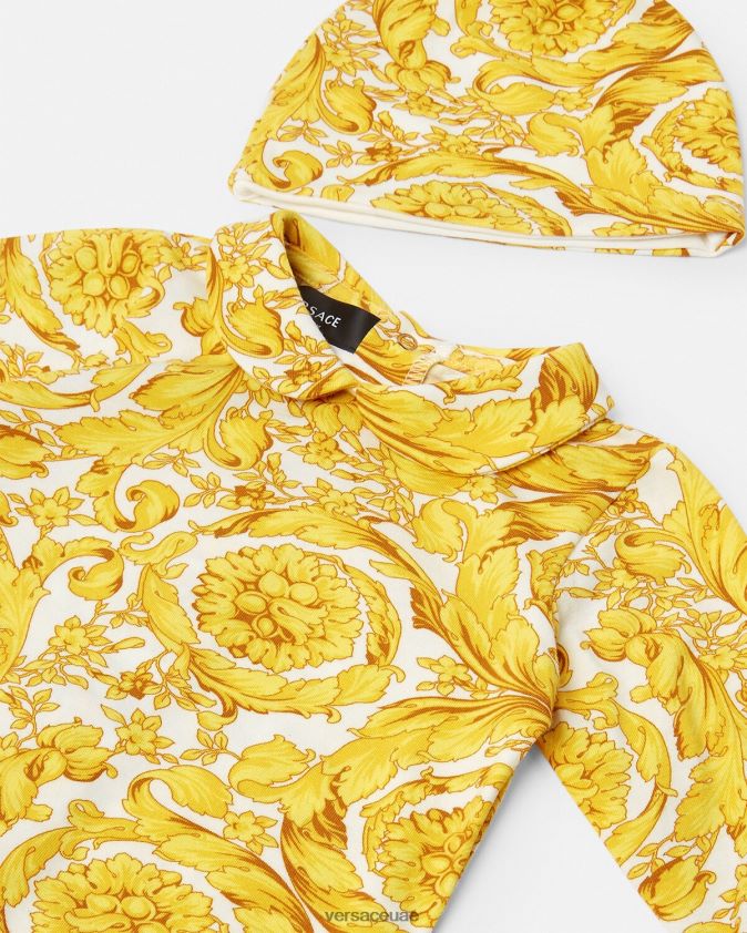 أطفال طقم ملابس نوم للأطفال من باروكو Versace مطبعة 0FVD2J1818 ملابس
