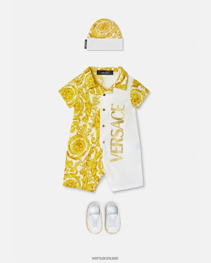 أطفال رومبير باروكو للأطفال Versace ذهب ابيض 0FVD2J1819 ملابس