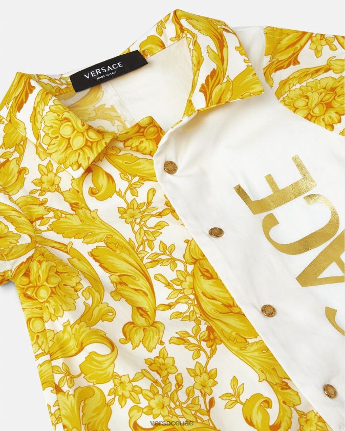 أطفال رومبير باروكو للأطفال Versace ذهب ابيض 0FVD2J1819 ملابس