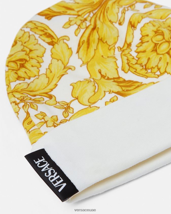 أطفال قبعة الطفل باروكو Versace ذهب ابيض 0FVD2J1820 مُكَمِّلات