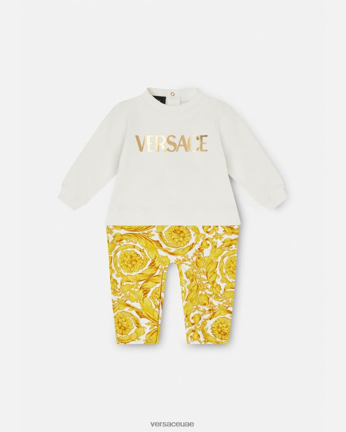 أطفال رومبير باروكو للأطفال Versace ذهب ابيض 0FVD2J1821 ملابس