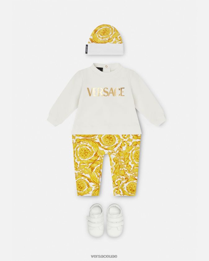 أطفال رومبير باروكو للأطفال Versace ذهب ابيض 0FVD2J1821 ملابس