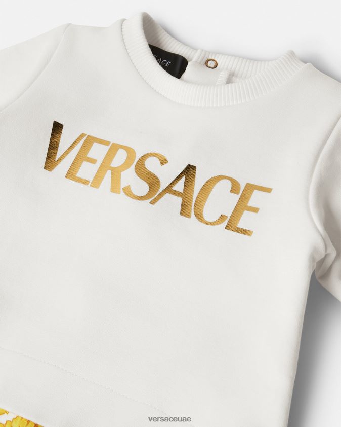 أطفال رومبير باروكو للأطفال Versace ذهب ابيض 0FVD2J1821 ملابس