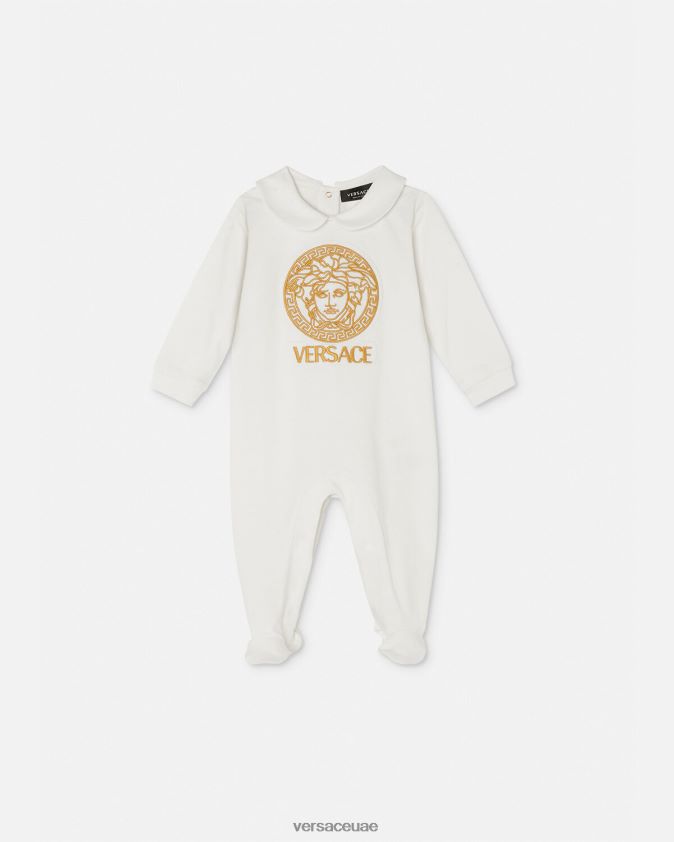 أطفال بدلة نوم ميدوسا للأطفال Versace ذهب ابيض 0FVD2J1824 ملابس