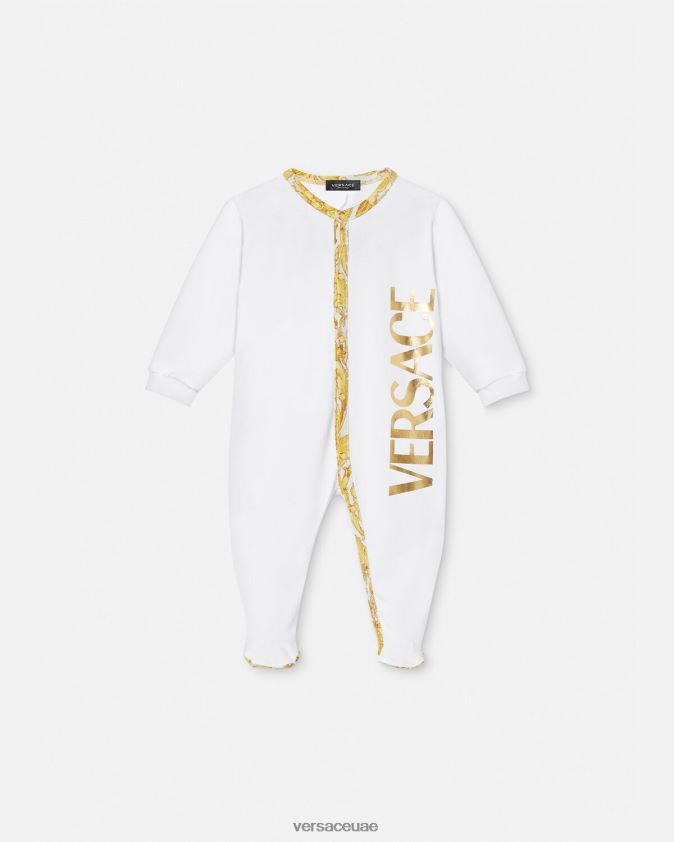 أطفال ملابس نوم للأطفال من باروكو Versace ذهب ابيض 0FVD2J1825 ملابس