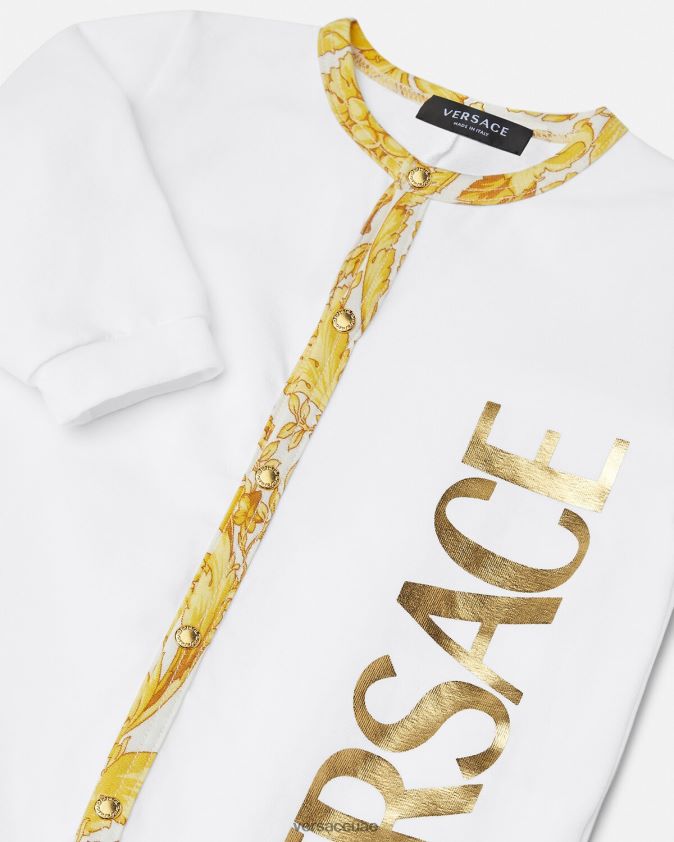 أطفال ملابس نوم للأطفال من باروكو Versace ذهب ابيض 0FVD2J1825 ملابس