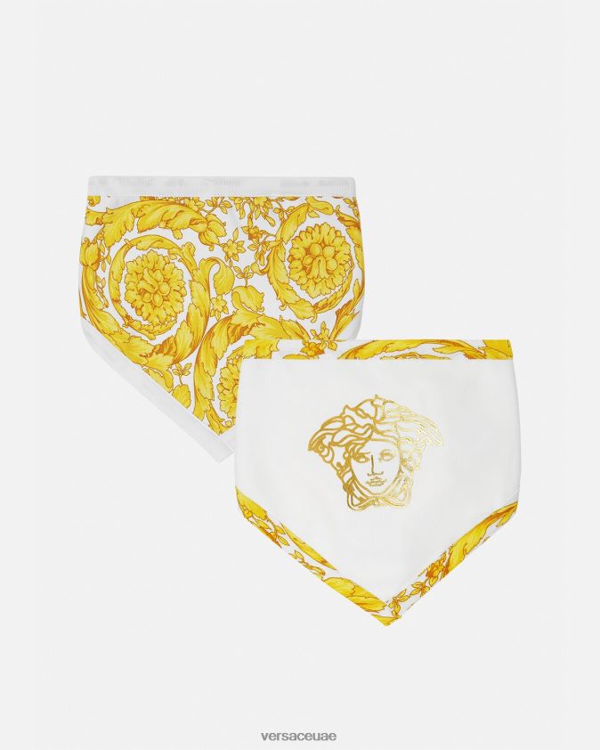 أطفال مريلة أطفال باروكو، قطعتين Versace ذهب ابيض 0FVD2J1845 مُكَمِّلات