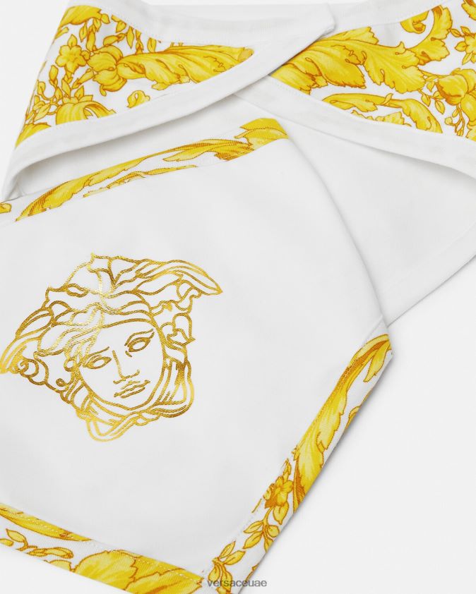 أطفال مريلة أطفال باروكو، قطعتين Versace ذهب ابيض 0FVD2J1845 مُكَمِّلات