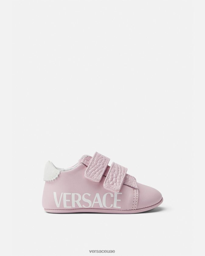 أطفال أحذية أطفال بشعار Versace وردي فاتح 0FVD2J1848 حذاء