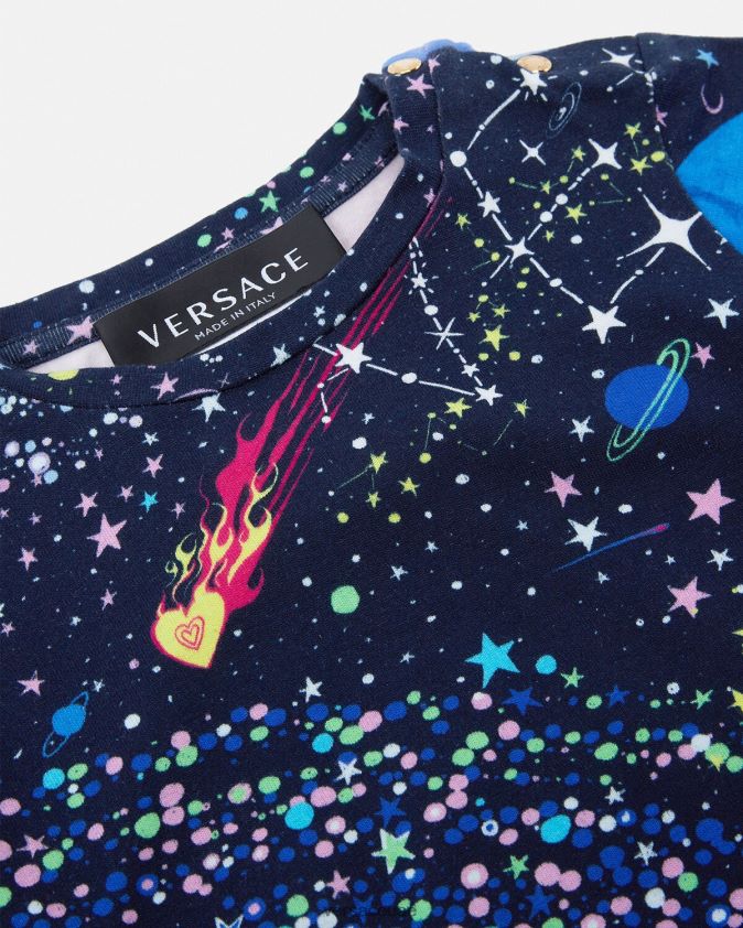 أطفال تي شيرت ميدوسا جالاكسي للأطفال Versace مطبعة 0FVD2J1852 ملابس