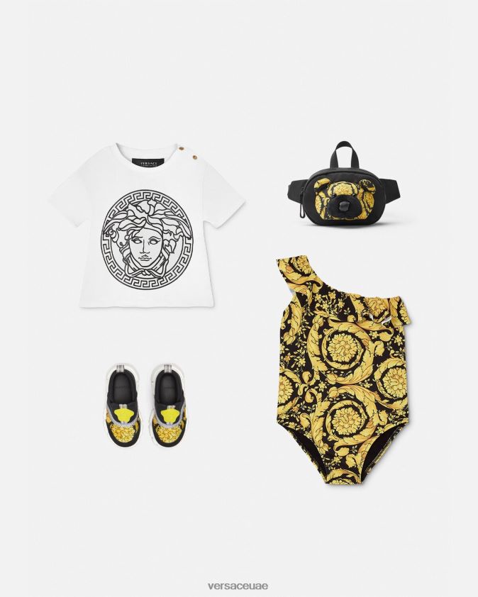 أطفال ملابس سباحة قطعة واحدة للأطفال من باروكو Versace مطبعة 0FVD2J1860 ملابس