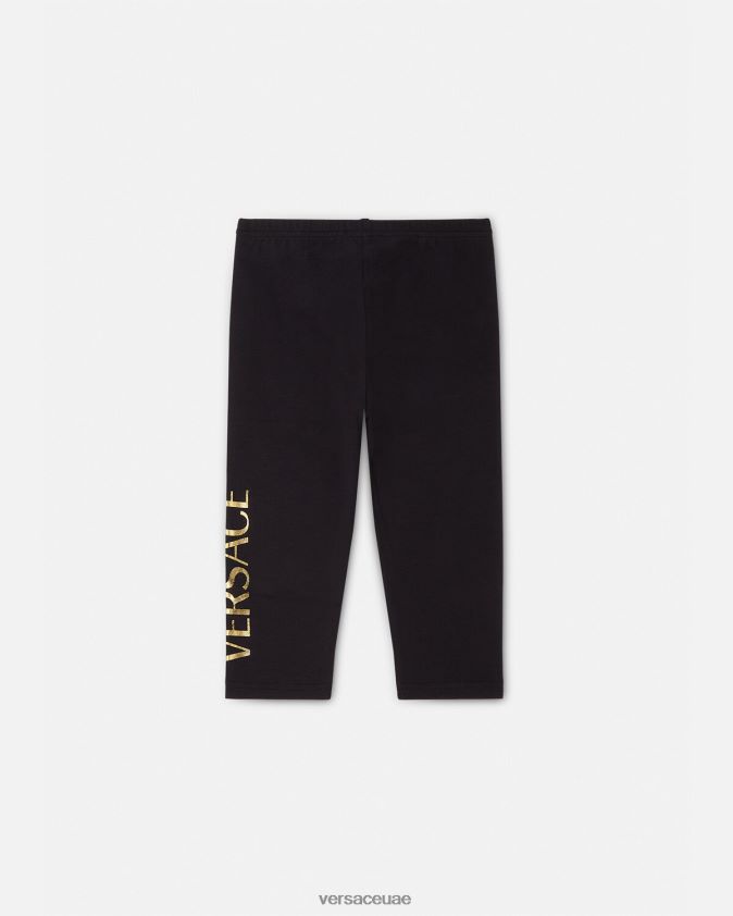 أطفال بنطال رياضي بشعار الماركة Versace أسود 0FVD2J1864 ملابس