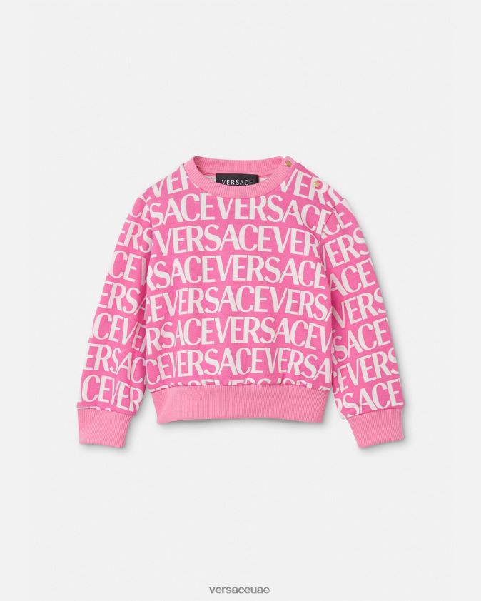 أطفال كل انحاء الطفل البلوز Versace الوردي والطباعة 0FVD2J1872 ملابس