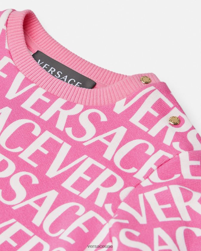 أطفال كل انحاء الطفل البلوز Versace الوردي والطباعة 0FVD2J1872 ملابس