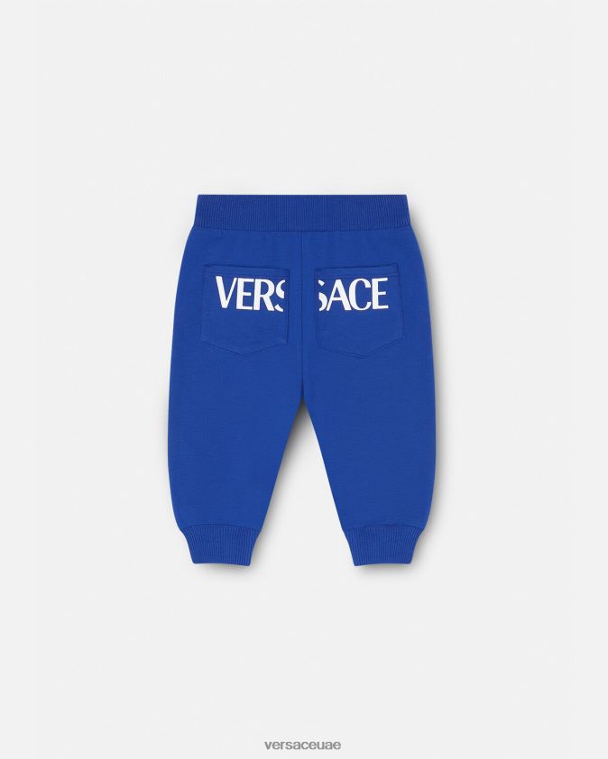 أطفال بنطال رياضي يوناني للأطفال Versace أزرق 0FVD2J1890 ملابس
