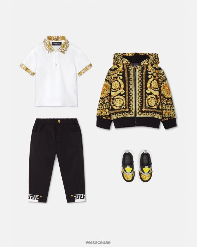 أطفال هوديي بسحاب للأطفال من باروكو Versace مطبعة 0FVD2J1893 ملابس