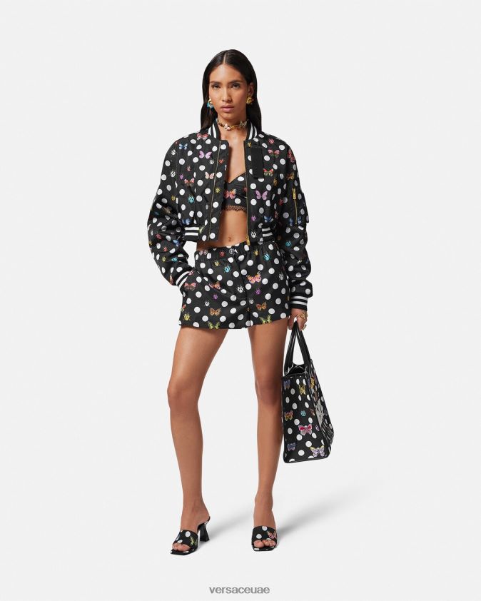نحيف الفراشات السراويل الحريرية Versace مطبعة 0FVD2J189 ملابس