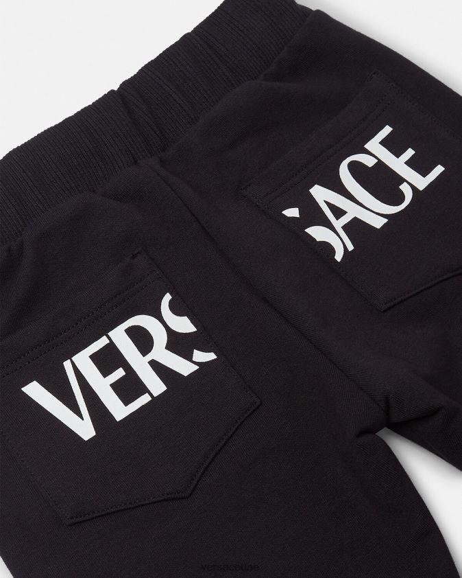 أطفال بنطال رياضي يوناني للأطفال Versace أسود 0FVD2J1907 ملابس