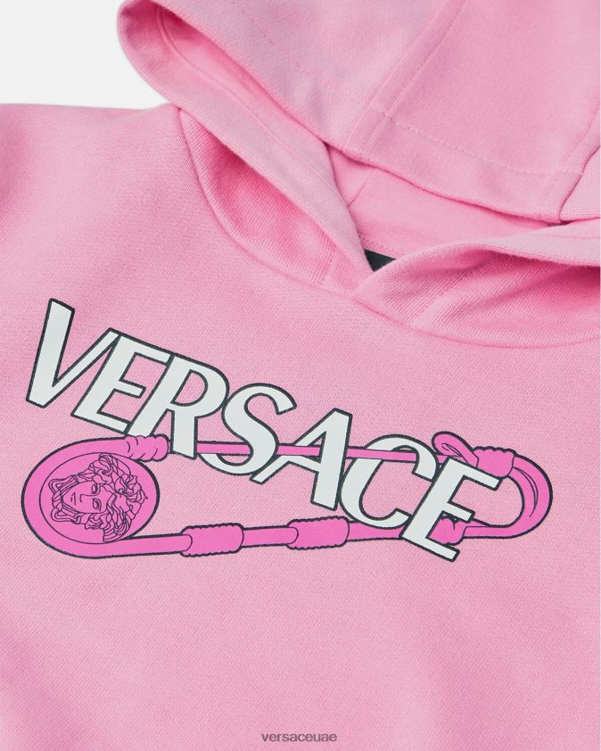 أطفال هوديي دبوس الأمان للأطفال Versace لون القرنفل 0FVD2J1919 ملابس
