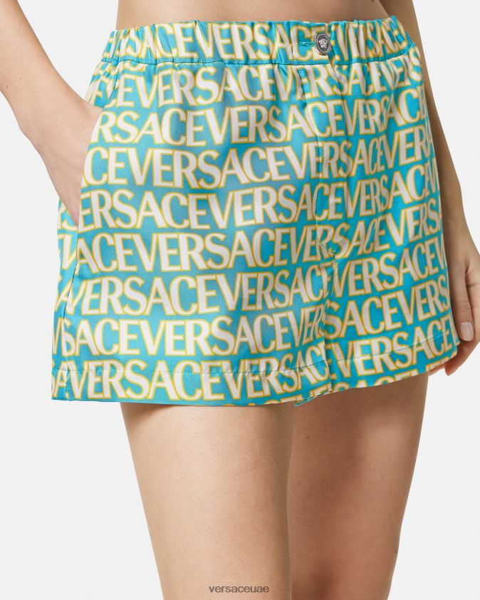 نحيف كل انحاء السراويل الحرير Versace مطبعة 0FVD2J191 ملابس