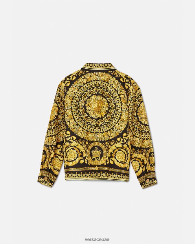 أطفال قميص حريري باروكو Versace مطبعة 0FVD2J1954 ملابس