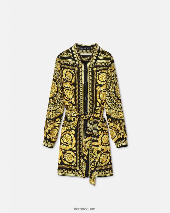 أطفال فستان من الحرير الباروكي Versace مطبعة 0FVD2J1955 ملابس