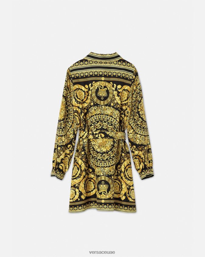 أطفال فستان من الحرير الباروكي Versace مطبعة 0FVD2J1955 ملابس