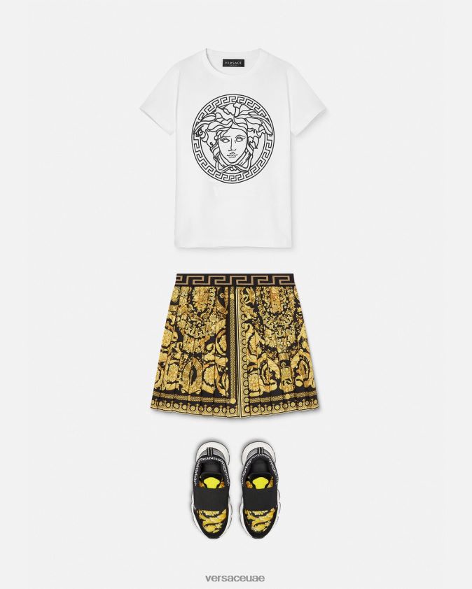 أطفال تنورة بكسرات باروكو Versace مطبعة 0FVD2J1957 ملابس