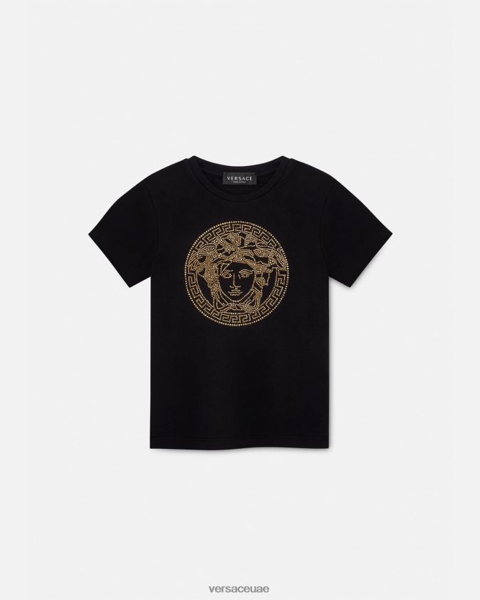 أطفال تي شيرت كريستال ميدوسا Versace أسود 0FVD2J1961 ملابس
