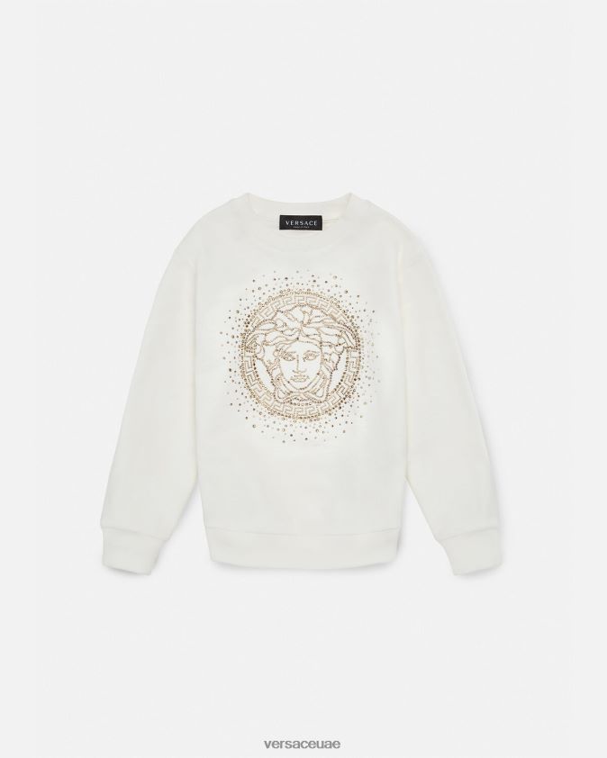 أطفال البلوز ميدوسا الكريستال Versace أبيض 0FVD2J1963 ملابس