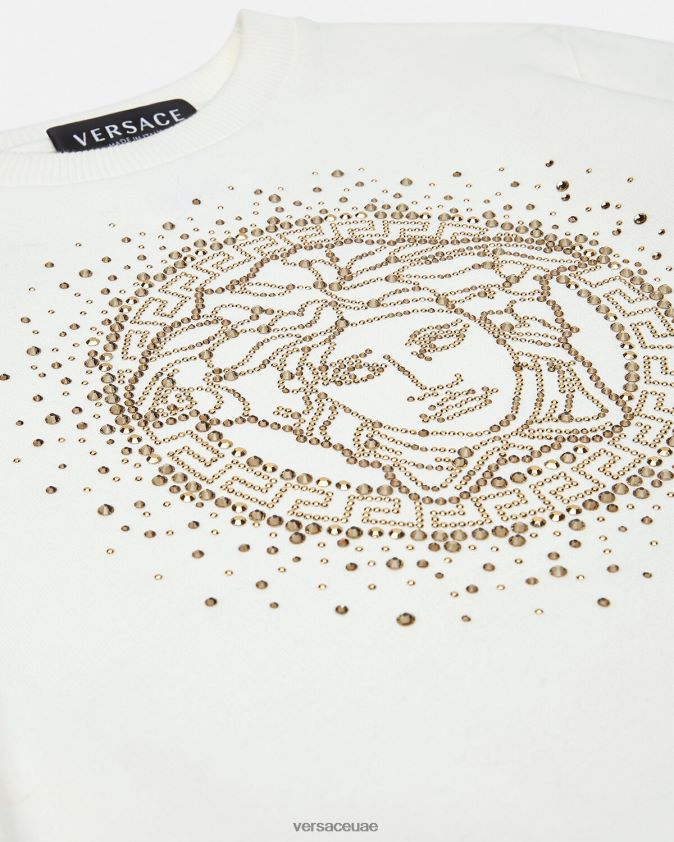 أطفال البلوز ميدوسا الكريستال Versace أبيض 0FVD2J1963 ملابس