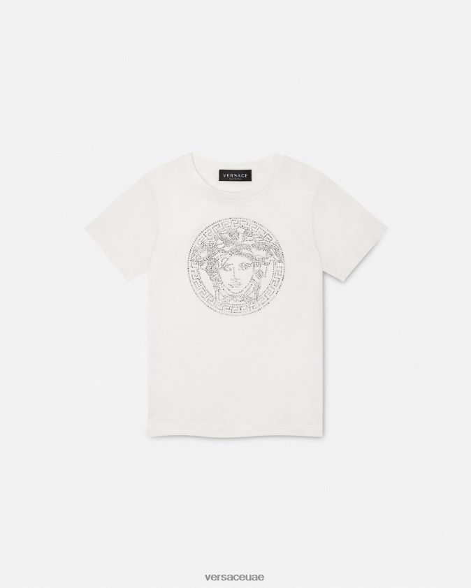 أطفال تي شيرت كريستال ميدوسا Versace أبيض 0FVD2J1964 ملابس