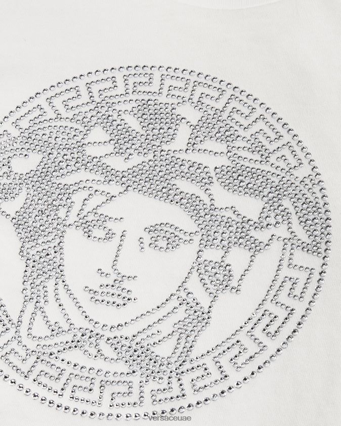 أطفال تي شيرت كريستال ميدوسا Versace أبيض 0FVD2J1964 ملابس