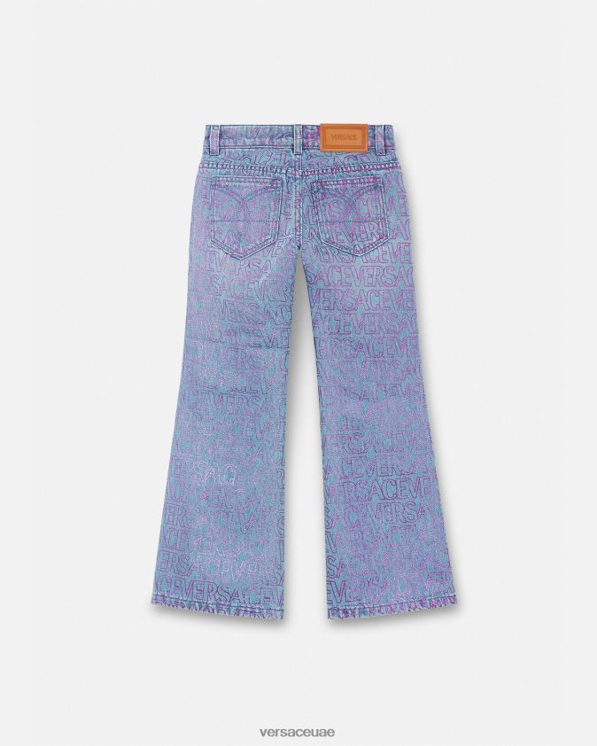 أطفال انحاء الجينز Versace مطبعة 0FVD2J1979 ملابس