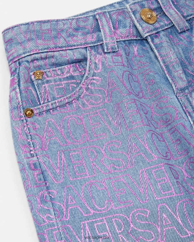 أطفال انحاء الجينز Versace مطبعة 0FVD2J1979 ملابس