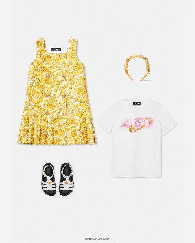 أطفال فستان ميدوسا باروكو Versace مطبعة 0FVD2J1981 ملابس