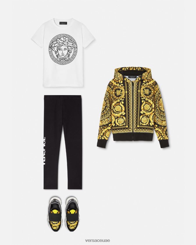 أطفال هوديي بسحاب باروكو Versace مطبعة 0FVD2J1982 ملابس
