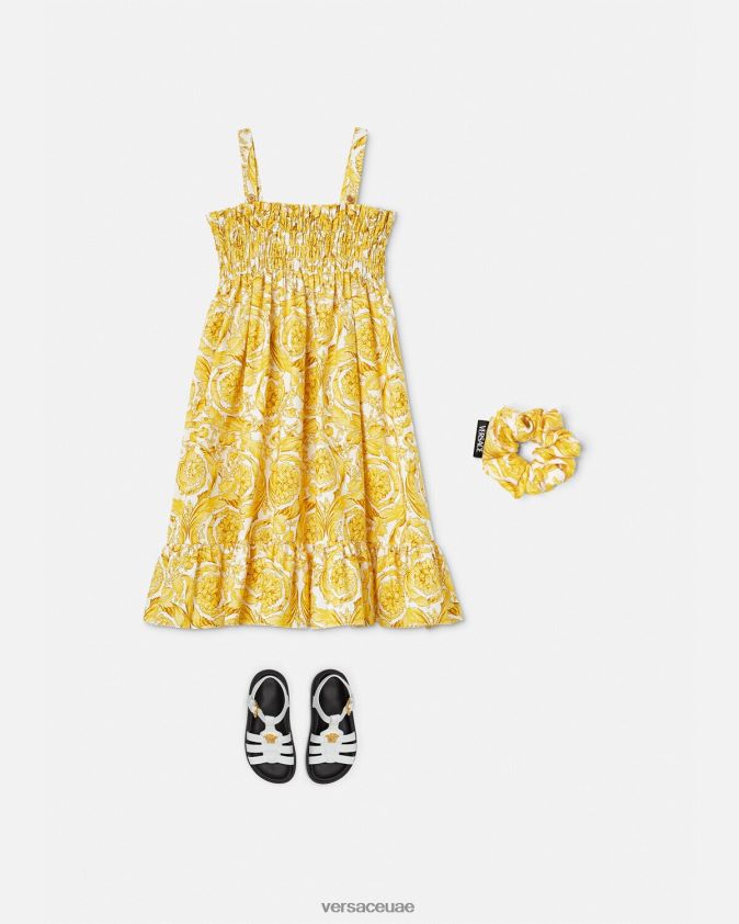 أطفال فستان بكرانيش باروكو Versace مطبعة 0FVD2J1988 ملابس