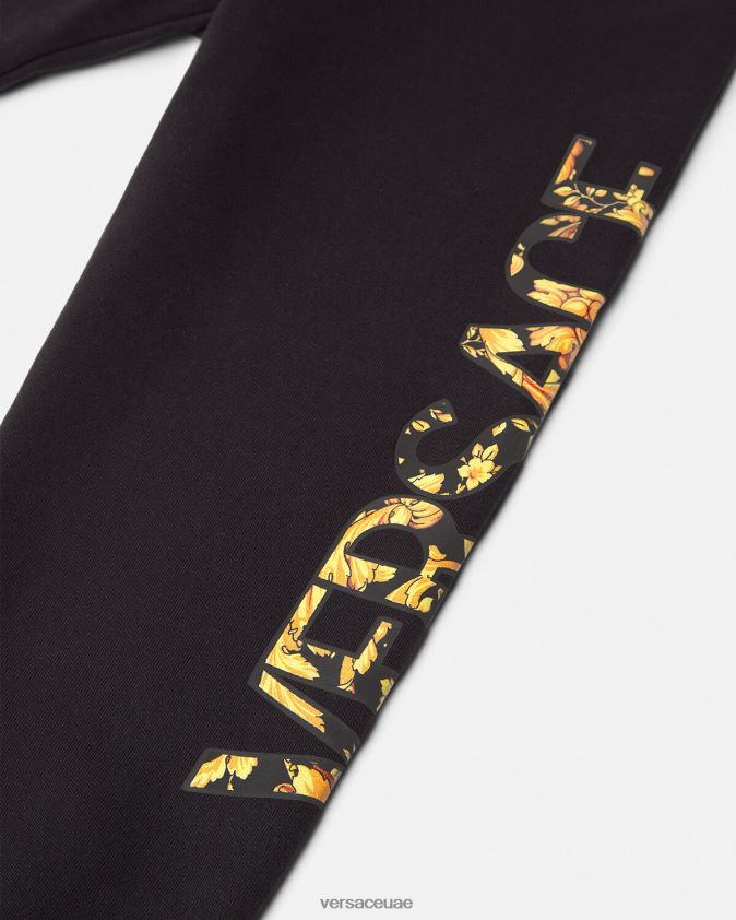 أطفال بنطال رياضي بشعار الباروك Versace أسود 0FVD2J1993 ملابس