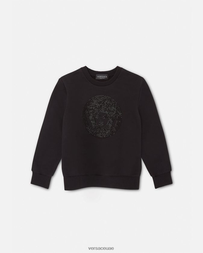 أطفال البلوز ميدوسا الكريستال Versace أسود 0FVD2J1998 ملابس