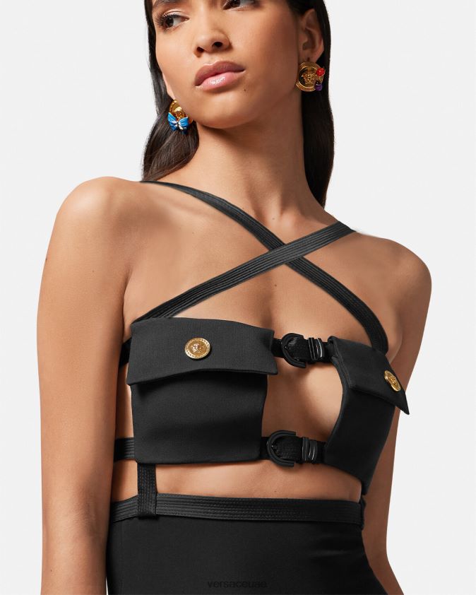 نحيف ميدوسا انقطاع ثوب Versace لون واحد 0FVD2J19 ملابس