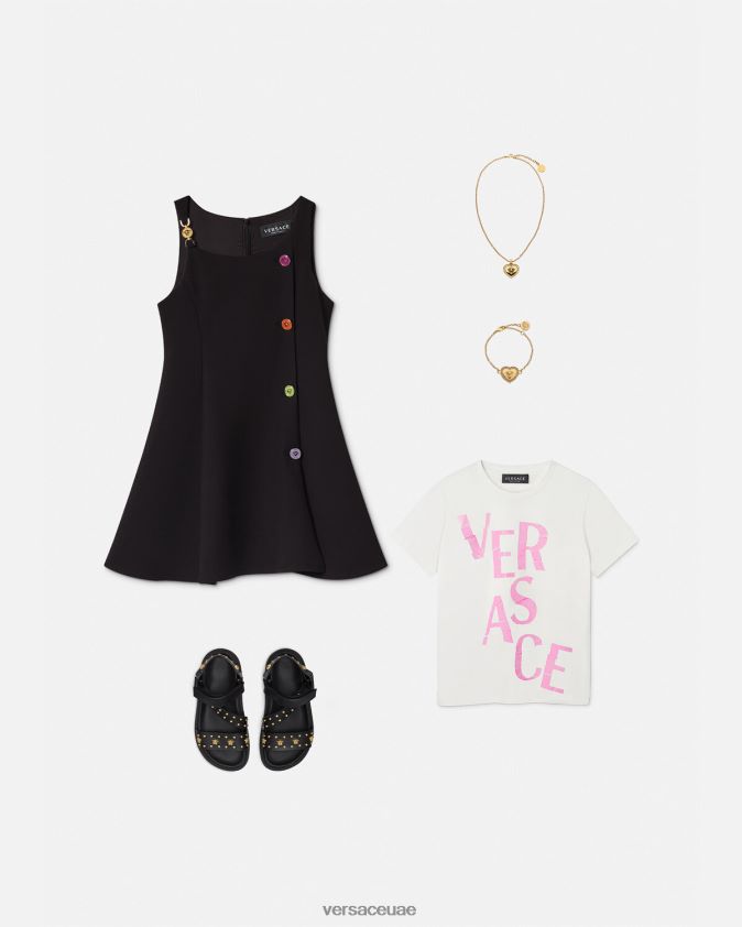 أطفال فستان ميدوسا Versace أسود 0FVD2J2000 ملابس