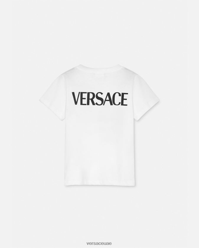 أطفال شعار تي شيرت Versace أبيض 0FVD2J2004 ملابس