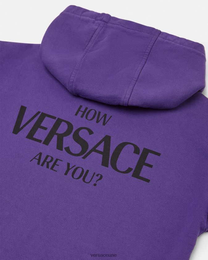 أطفال هوديي الشعار Versace البنفسجي 0FVD2J2005 ملابس