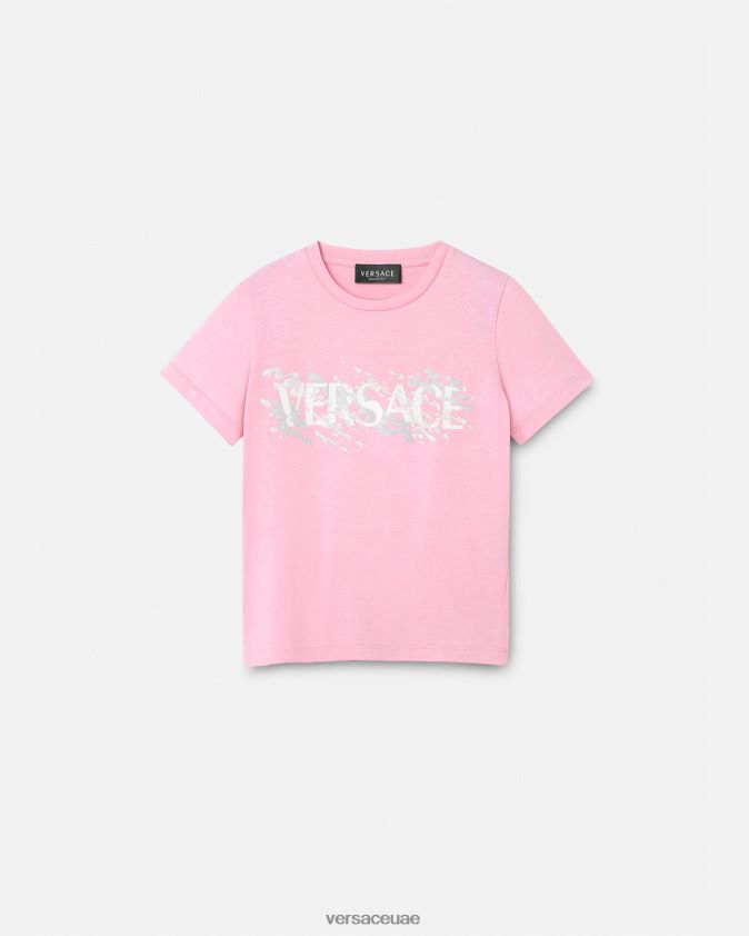 أطفال شعار تي شيرت Versace لون القرنفل 0FVD2J2011 ملابس