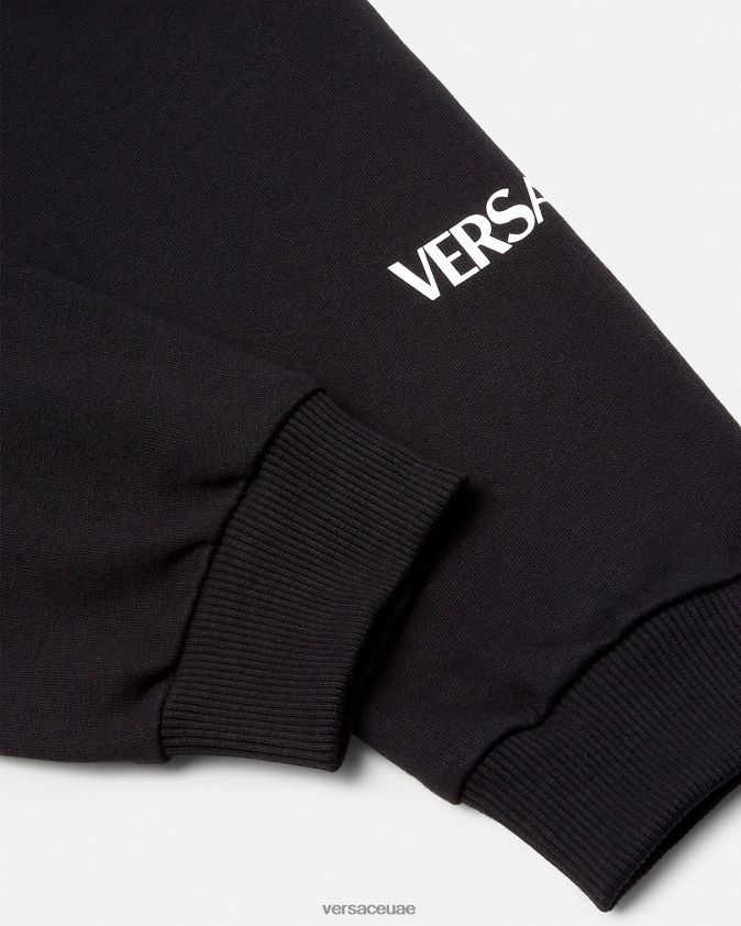 أطفال بنطال رياضي بشعار Versace أسود 0FVD2J2014 ملابس